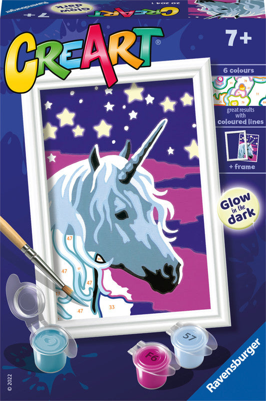 Ravensburger Malen nach Zahlen-Set Unicorn Dreams – ab 7 Jahren – 1 Seite – 85 × 120 mm