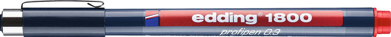 Edding 1800 Fineliner 0,35 mm – rot – wasserfest, dokumentenecht