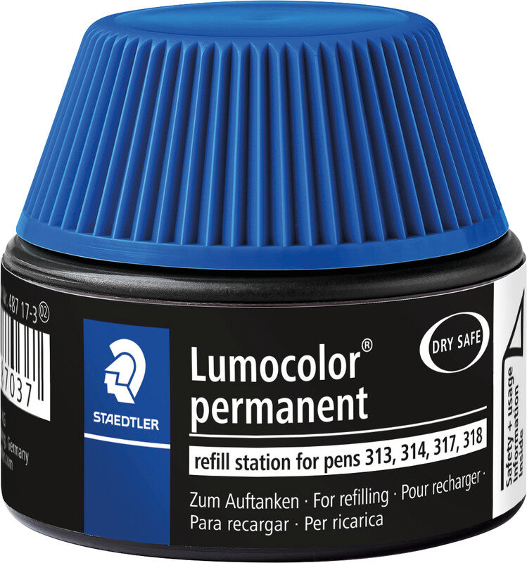 Staedtler Lumocolor Permanent Marker Nachfüllung für 313, 314, 317 + 1 weitere – Wasserfest, Geruchsarm, 15 ml