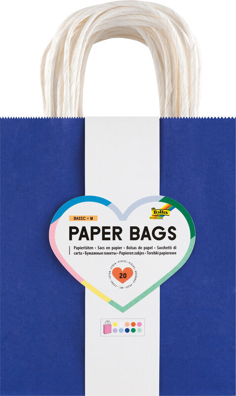 Folia Tragetasche – Papier – 180 × 210 × 80 mm – 20 Stk.