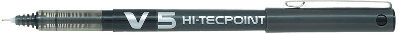 Pilot Hi-Tecpoint V5 – Tintenroller-Set, mit Kappe, 0,3 mm, Schwarz, 20er Pack
