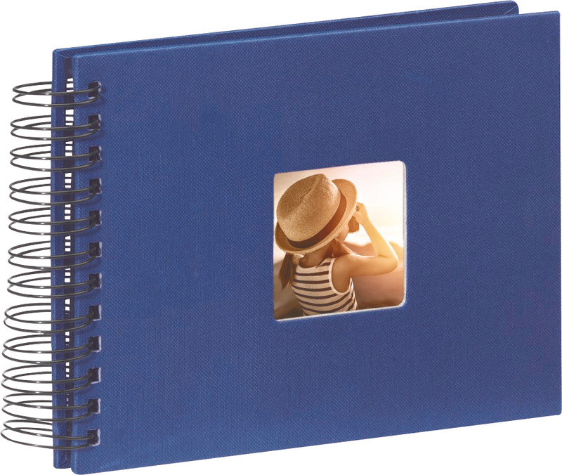 Hama Fotoalbum Wiro Fine Art – blau, mit Pergaminzwischenblättern, Papier, 240 × 170 mm