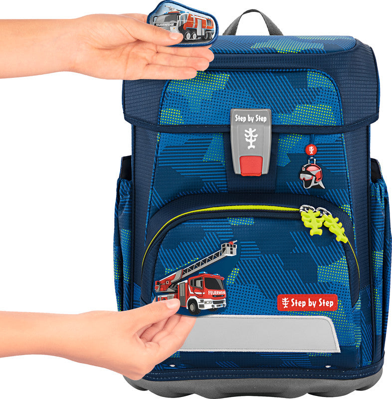 Step by Step Schulrucksack-Set Cloud – 5-teilig – Fire Engine Brandon