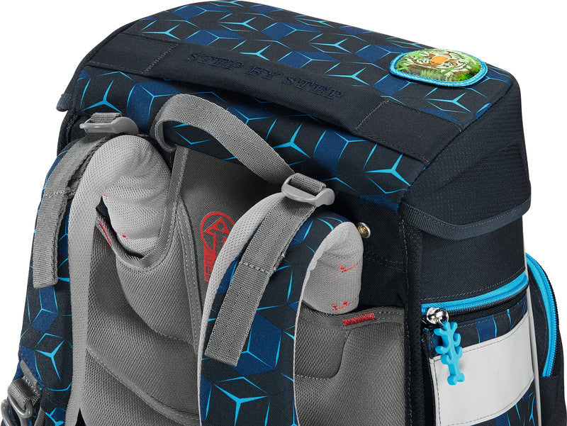 Step by Step Schulrucksack-Set SHINE – 5-teilig – Tiger Night Kimba – recycelte Materialien