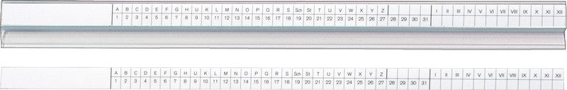 Biella Hängeordner – Kunststoff, transparent, 320 × 14 mm, mit Vordruck