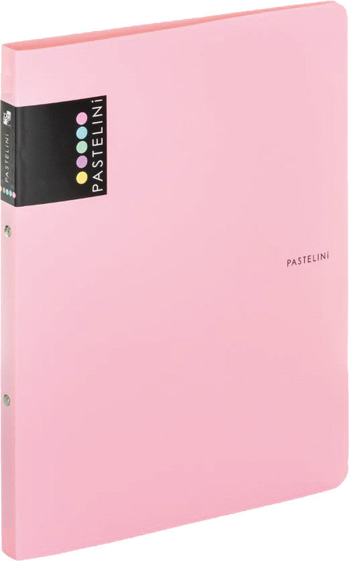 Pastelini Ringbuch – A4 Hochformat – 2-Ring-Mechanik, Ø 15 mm, Rücken 20 mm – Pink, Kunststoff