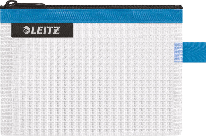 Leitz Reissverschlusstasche – wasserfest, mit Reissverschluss – 140 × 105 × 10 mm – blau – EVA (Äthylen-Vinyl)