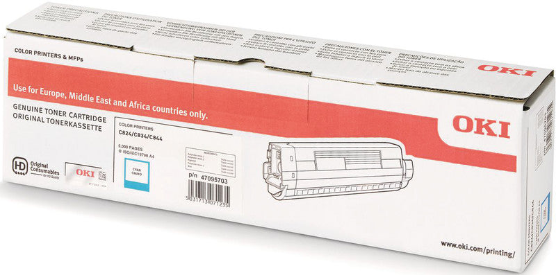 OKI Toner – cyan, 5000 Seiten