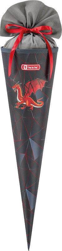 Step by Step Schultüte 70 cm × Ø 18 cm, 5 l – Motiv Dragon Drako – Serie CLOUD – rPET