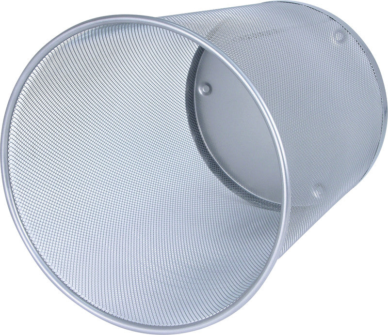 Wedo Papierkorb – 18 l – Metall, Silber – Ø 295 × H 350 mm