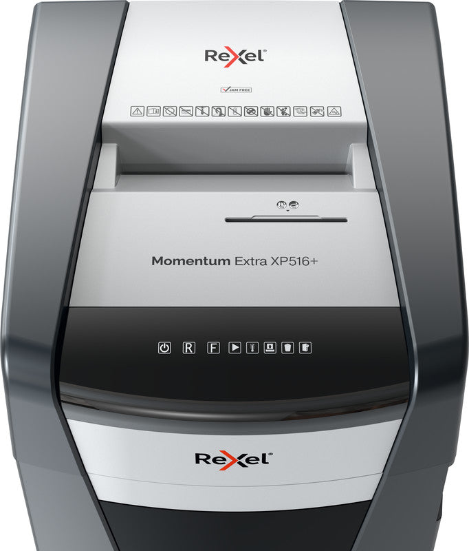 Rexel Momentum Extra XP516+ – Aktenvernichter, DIN P-5, Mikroschnitt 2 × 15 mm, 16 Blatt, 85 l, A4