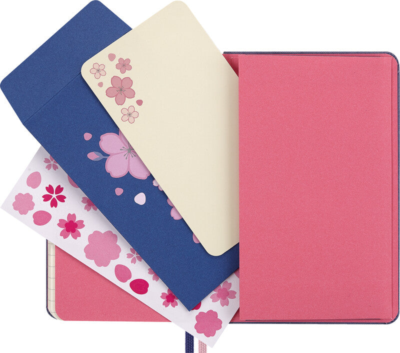 Moleskine Notizbuch, 90 × 140 mm, liniert, Leimbindung, Hardcover, 160 Seiten, 100 g/m² – blau, 2er-Pack
