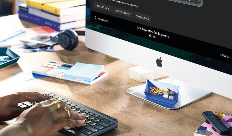 Logitech MX Mini – Tastatur, kabellos (Bluetooth), beleuchtet – für Windows, macOS & Android u. a.