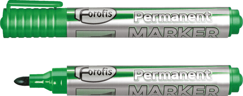 Forofis Permanentmarker – Rundspitze 2–5 mm – Grün