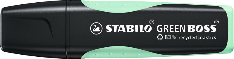 STABILO BOSS Textmarker Pastellminze – Keilspitze, 2–5 mm, nachfüllbar