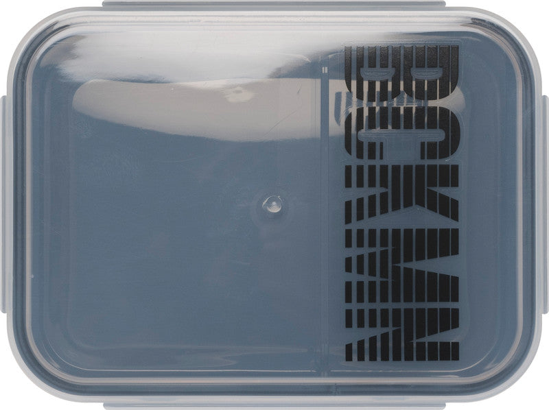 Beckmann Lunchbox – 1,7 l – auslaufsicher, mit Innenteiler – Kunststoff – schwarz – 18,7 × 7 × 14 cm