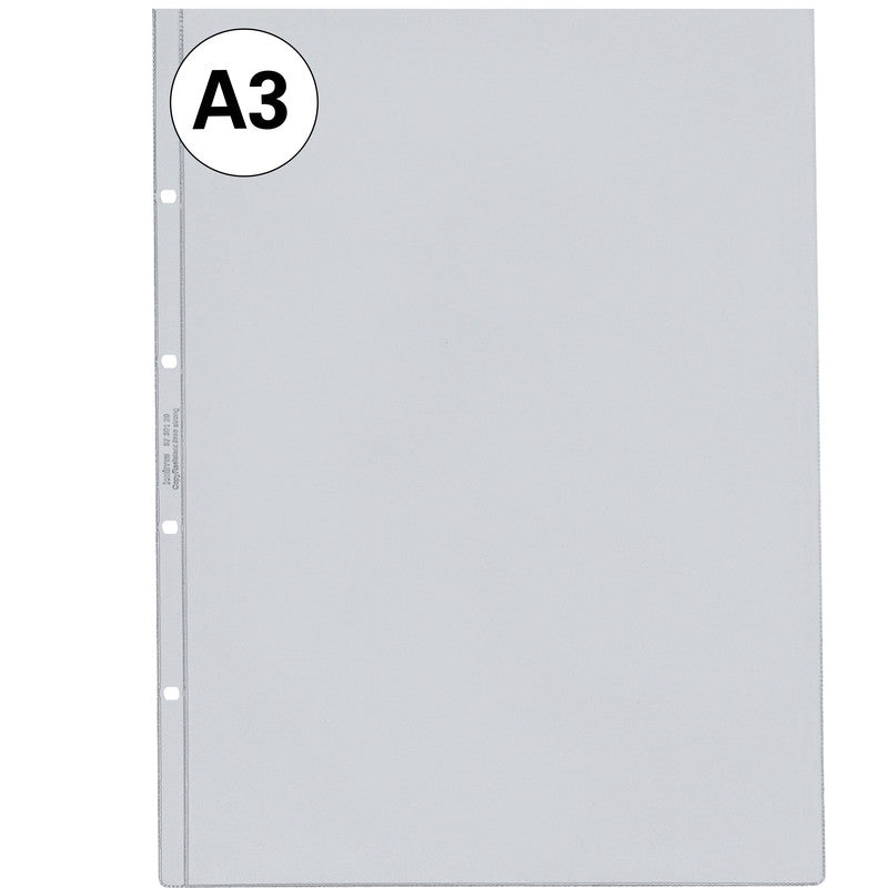 Kolma Sichtmappe A3 – Transparent, Kunststoff, Glänzend, 100 µm, 10er-Pack, 100% Rezyklierbar