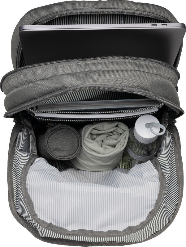 Beckmann Schulrucksack – Urban – Foggy Green – Blau – 30,0×48,0×22,0 cm – Recycelte Materialien