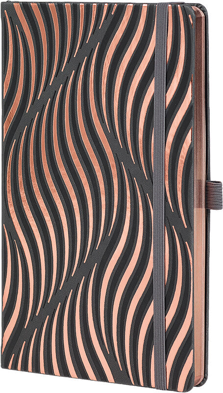 Castelli Notizbuch, 190 × 250 mm, liniert, Leimbindung, Hardcover, 192 Seiten, 80 g/m² – mehrfarbig