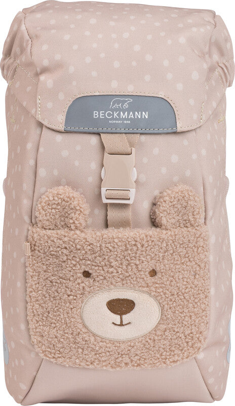 Beckmann Kindergartenrucksack Hiking – Teddy – Recycelte Materialien – 21,0 × 35,0 × 19,0 cm