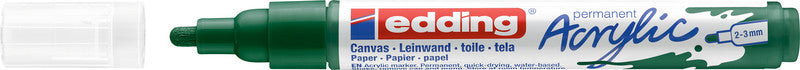Edding Permanentmarker für Leinwand, Holz und Karton – Moosgrün