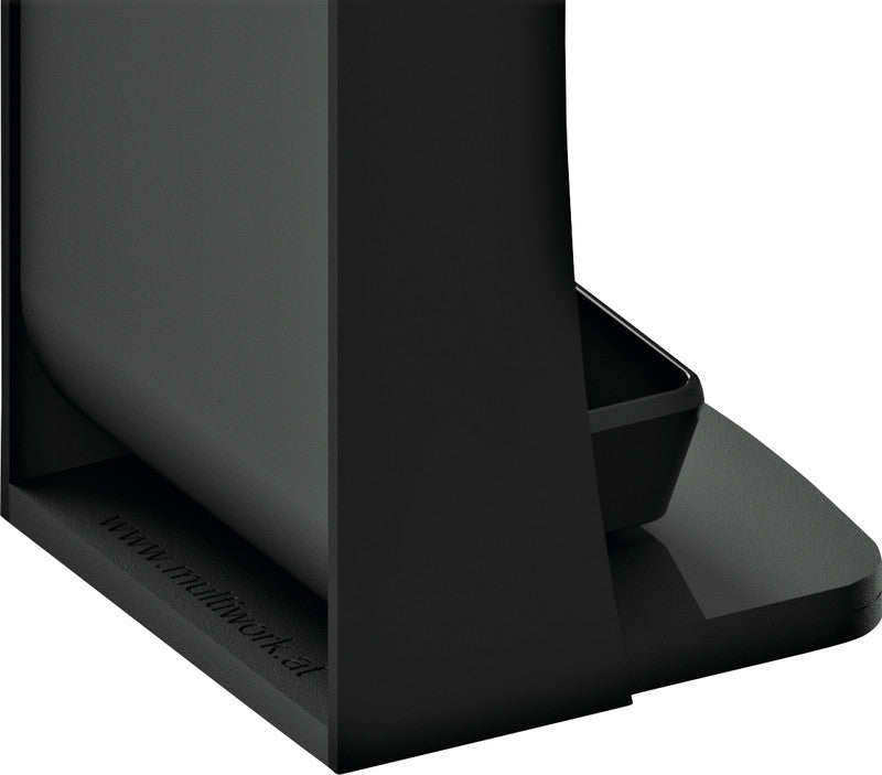 Q-connect Hygiene-Chassis – Spender für Seife und Desinfektionsmittel, Schwarz, B 106 × H 394 × T 106 mm