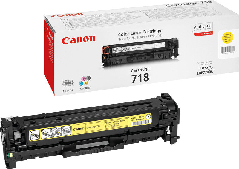 Canon Toner 718 – gelb, 2900 Seiten
