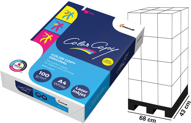 Color copy Kopierpapier – A4, 100 g/m², hochweiss – für Inkjet/Laser/Kopierer – FSC – 500 Blatt