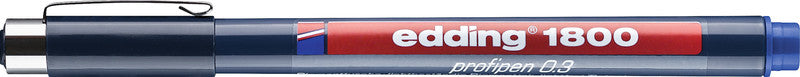 Edding Fineliner 0,35 mm – blau – wasserfest, dokumentenecht