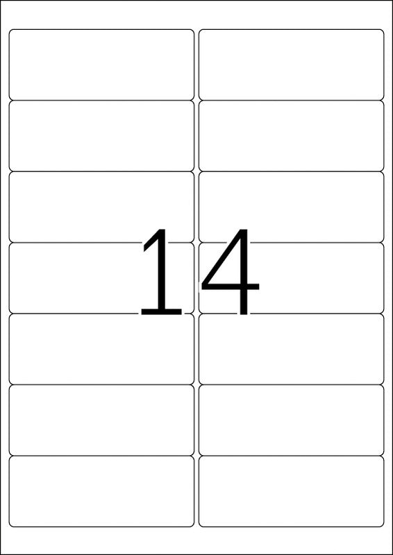 HERMA Adressetiketten, 99 mm × 38 mm, weiss, Papier, ablösbar, 1400 Etiketten