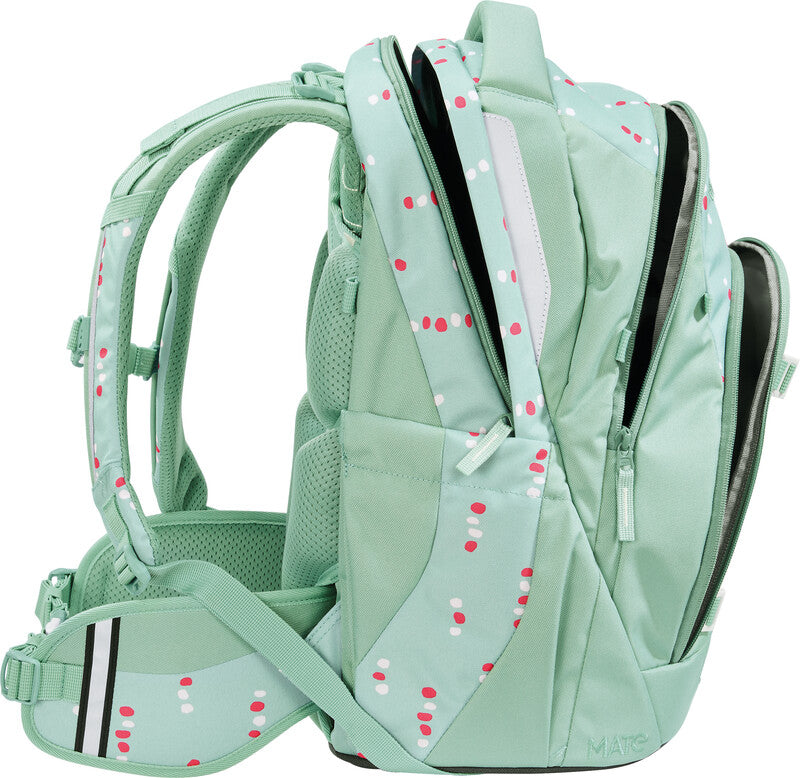 Coocazoo Rucksack Mate – Dancing Dots – 30 l, 30 × 46 × 23 cm – aus recycelten PET-Flaschen