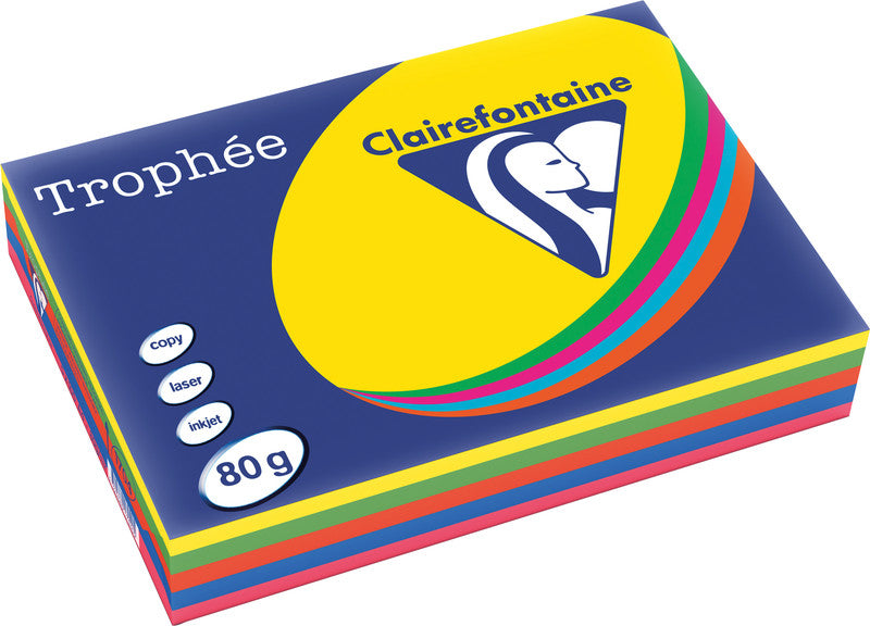 Clairefontaine Kopierpapier – A4, 80 g/m², billardgrün – für Inkjet/Laser/Kopierer – FSC – 500 Blatt