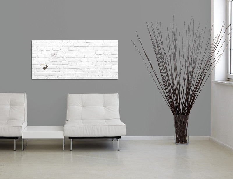 Sigel Whiteboard – 91 × 46 cm, Glas, magnetisch, Wandmontage, inkl. Magnete, Montagesatz