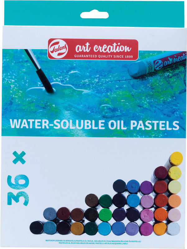 Talens Ölpastelle – farbig sortiert, Schaft: Papier, 36er-Pack, wasservermalbar, geruchsarm