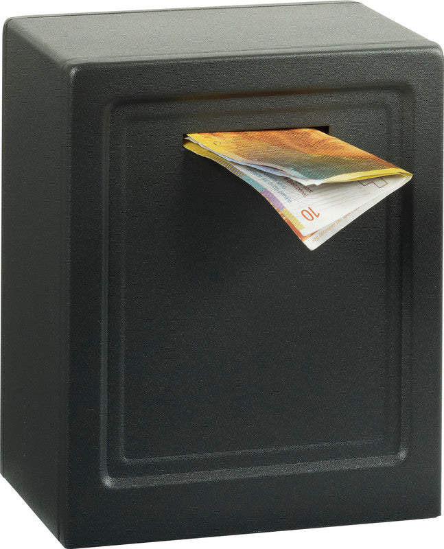 Rieffel Spardose – mit Zahlenschloss, Stahl, Anthrazit, 110 × 135 × 80 mm