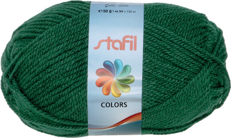 Stafil Schulwolle, Acryl, Tannengrün, zum Stricken und Häkeln, 50 g, 133 m
