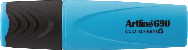 Artline EK690 Eco-Green Textmarker Blau – Keilspitze, 1–4 mm