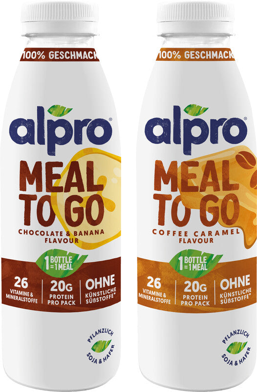 Alpro Trinkmahlzeit, Schokolade, Banane, laktosefrei – 5 dl