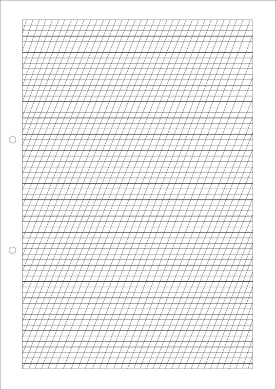 Natura line Notizbuch-Einlagen A4, liniert 5 mm, mit Rand, 2-fach gelocht, 90 g/m² – 500 Blatt