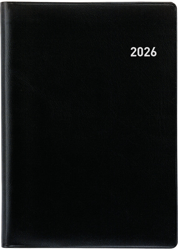 Biella Planer Glasgow Agenda – 1 Monat/2 Seiten, geheftet, 10 × 13,9 cm, 15 Monate Okt–Dez, 2026, PEFC