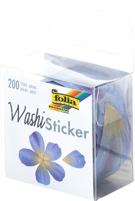Folia Sticker Blüten – 200 Stück – wiederablösbar – mehrfarbig