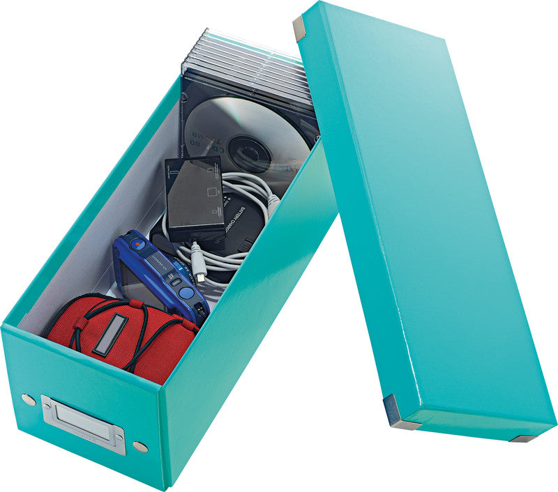 Leitz CD-Ablagebox 160 Disks – Hartplatte, 143 × 352 × 136 mm