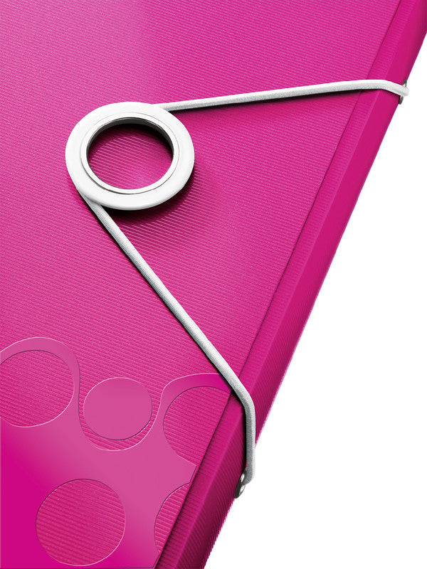 Leitz Sammelmappe für A4, Kunststoff, Pink, mit Gummiband