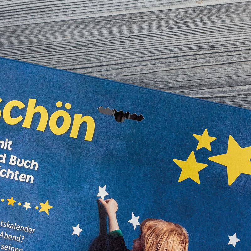 Roth Adventskalender Schlaf schön, Karton, sortiert, 45 × 34 cm, mit Nachtleuchtstickern