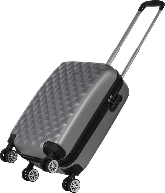 Worldpack Kofferset Diamond 3-teilig – Hartschale, 4 Doppelrollen, Hellgrau