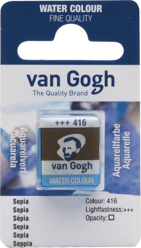 Van Gogh – Aquarellfarbe – Sepia