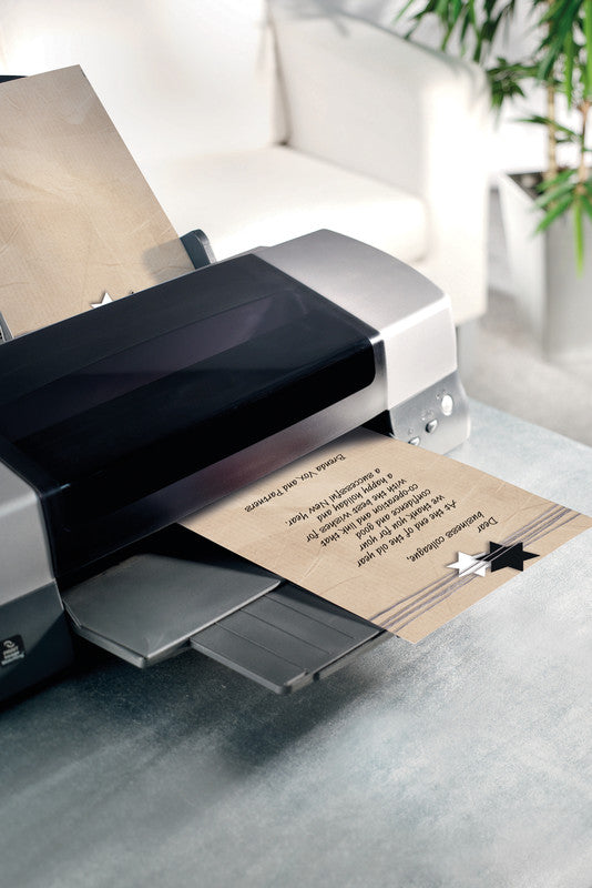 Sigel Motivpapier – A4, 90 g/m², Weihnachtsverpackungsmotiv – für Inkjet/Laser/Kopierer – FSC – 100 Blatt