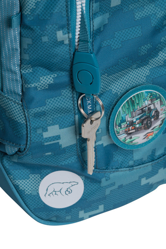 Beckmann Schulrucksack Active Air Flx – 6-teilig – Jungle Game – recycelter Bestandteil