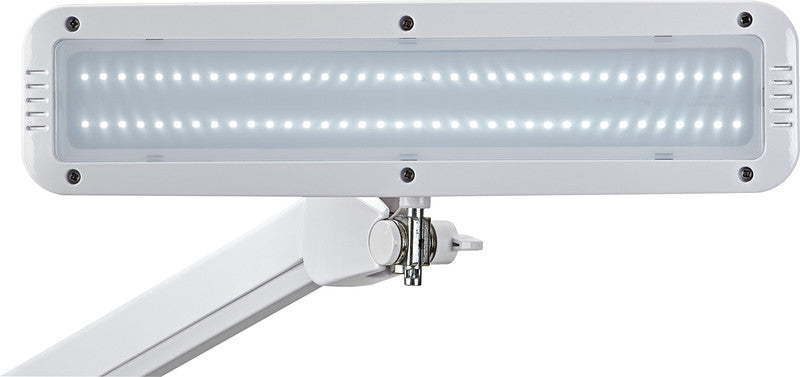 MAUL LED Tischleuchte intro – Klemmfuss, dimmbar – 6500 K – 1'449 lm 11 W – Weiss
