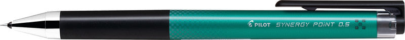 Pilot Synergy Point – Tintenroller, dokumentenecht, Druckmechanik, 0,25 mm, grün